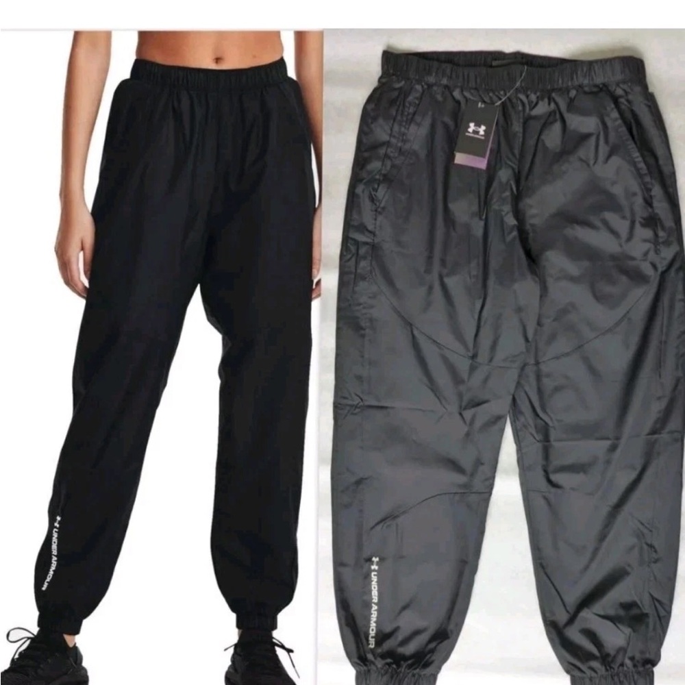 UNDER ARMOUR UA RUSH Woven Celliant Pants 1371184 Black Sz 3XL E16